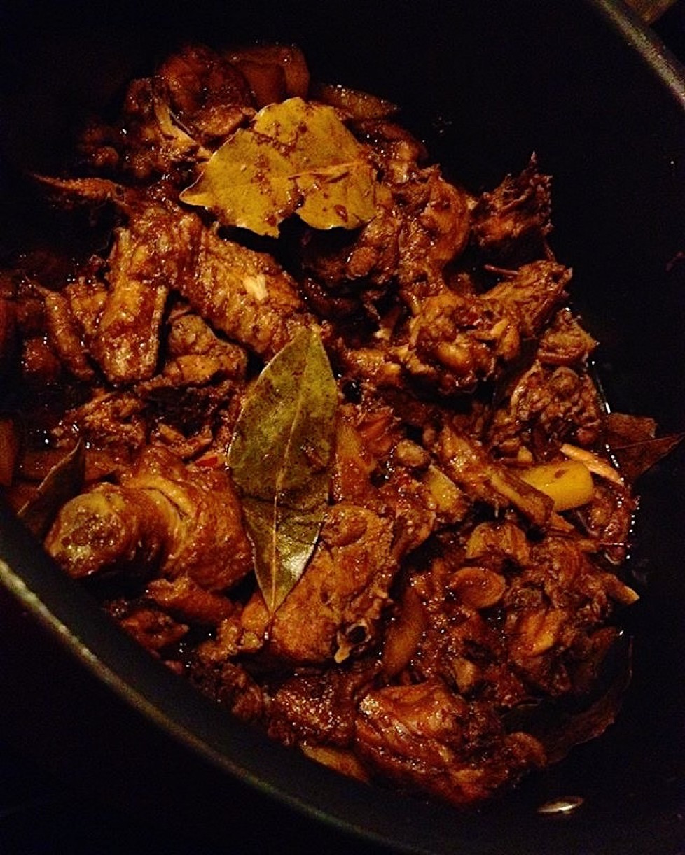 Chicken Adobo with Bay Leaves