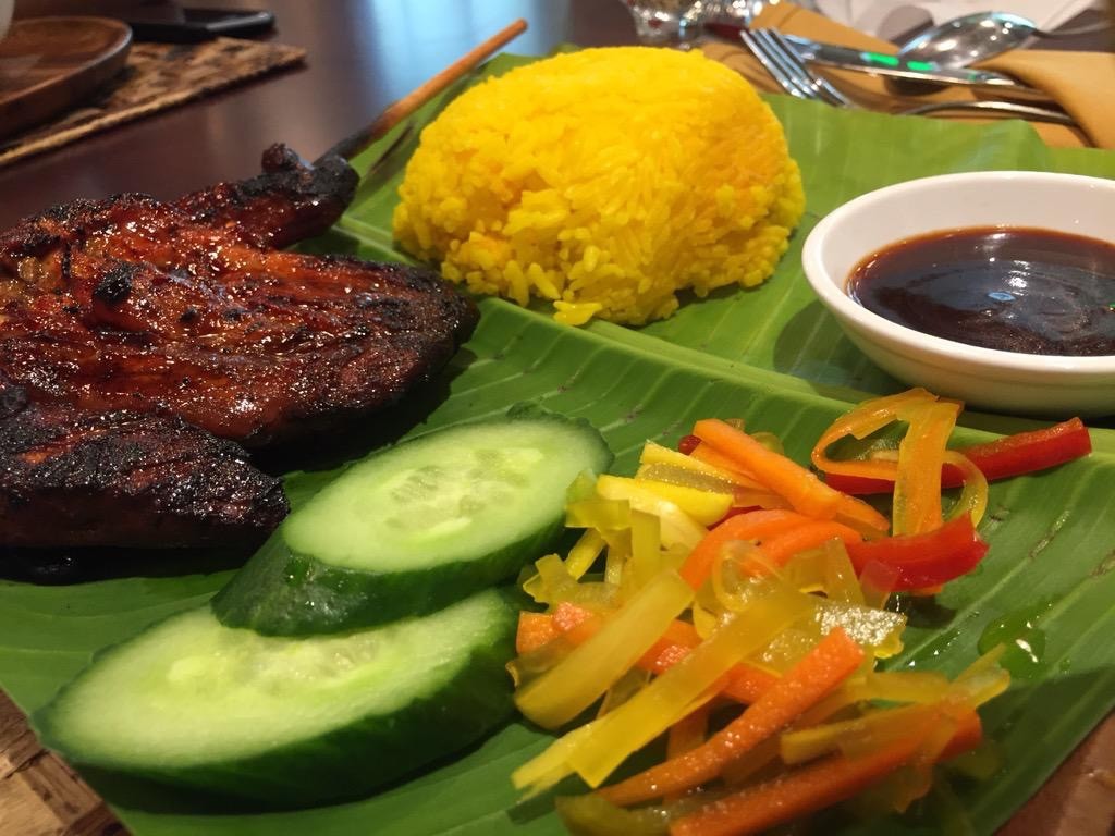BBQ meal with Java Rice