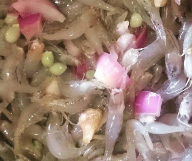 Fresh Shrimps in Ilocano Jumping Salad