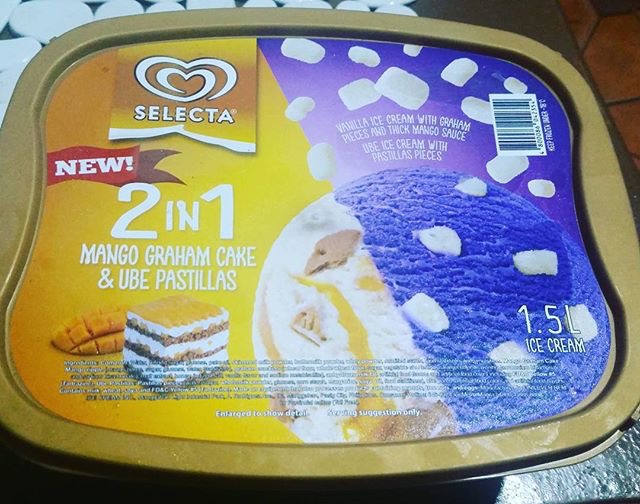 Selecta 2-in-1 Ice Cream: Mango Graham Cake / Ube Pastillas