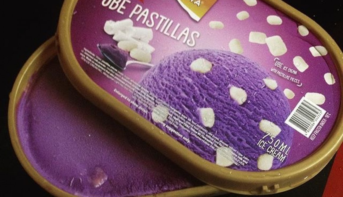 Selecta's Ube Pastillas ice-cream flavor